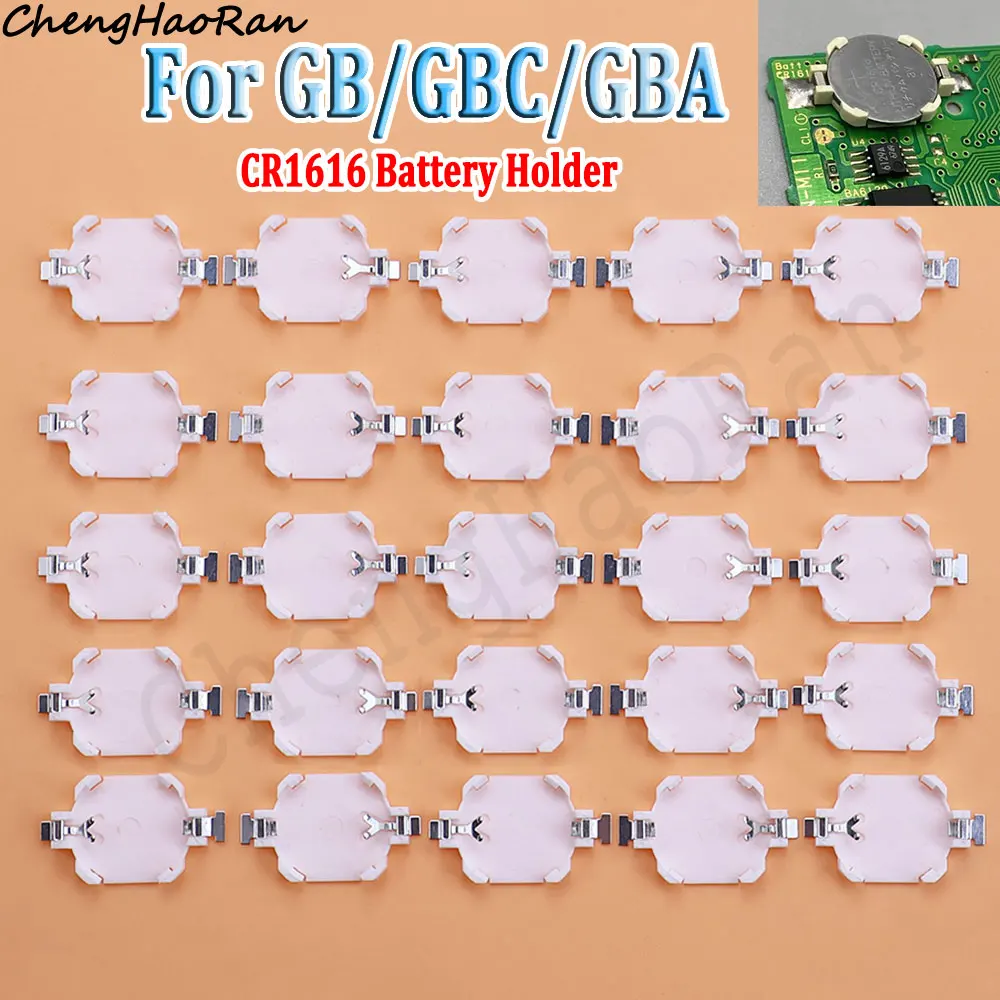 10Pcs CR1616 Battery Holder For Gameboy GB GBC GBA Game Card CR1616 Battery Holder For Nintend Gameboy Advance Color Replacement