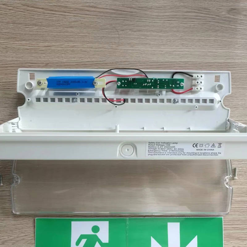 IP67 Led Emergency Light Independent Driver With Built-In 18650 Lithium Battery Emergency Lighting Exit Light