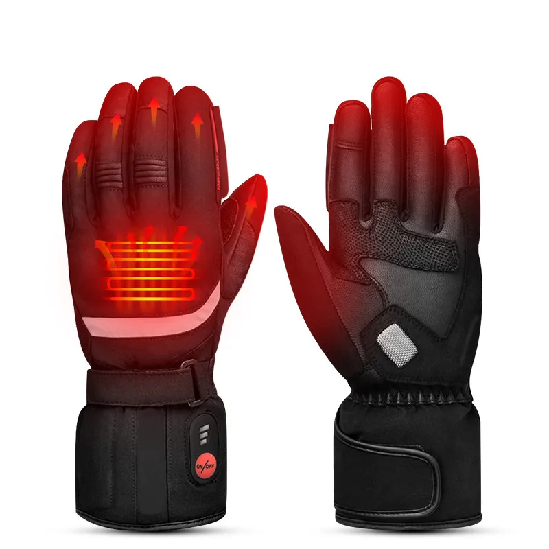 

SNOW DEER Motorcycle Winter Heated Gloves Men Women Glove Thermal Waterproof Riding Touch Screen Carbon Fiber Snowmobile Cycling