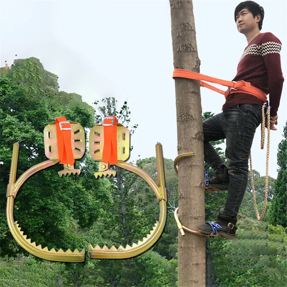 Climbing Trees Artifact Electrician Pole Wooden Foot Buckle Iron Telecom Shoes Tree Tool Wire Cable Wire Pole Pole Foot Buckle