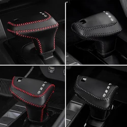 Car Leather Knob Cover for Hyundai Elantra CN7 2020 2021 2022 2023 2024 Ix25 Gear Head Shift Knob Cover Gear Shift Collars Case