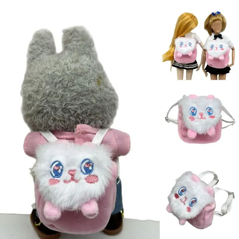 

- 1 шт., сменные аксессуары для кукольной одежды, сумка с милым котом, рюкзак, одежда ручной работы, одинаковый рюкзак для куклы-