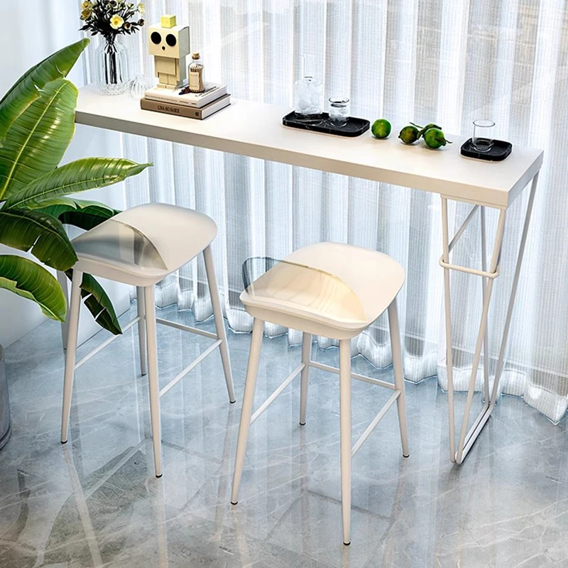 

Современный минималистичный барный стол, узкий металлический промышленный роскошный обеденный стол для бара, дизайнерский Ресторанный стол, квадратная барная мебель