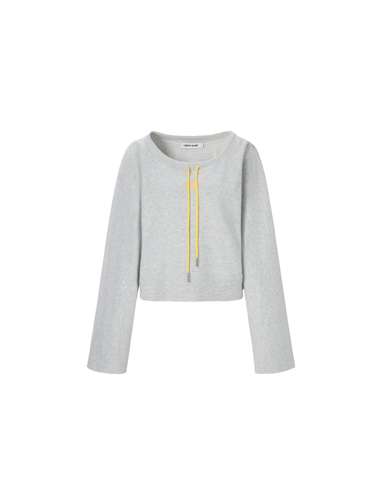 

LEDIM WANG American Sle Printed T-irt Women's Autumn Winter oulder Print Casual Loose Fit Cotton Polyester Blend