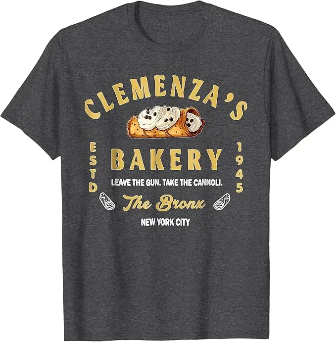 Clemenza Bakery Food Lustiges T-Shirt Y2k Foodie Grafik-Bekleidung Neuartiges Geschenk Personalisierte passende Familienkleidung Baumwollmode – Detail 5