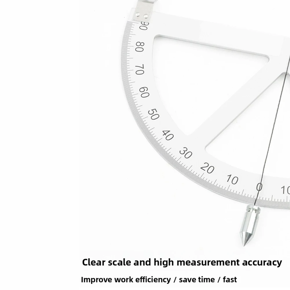 Aluminum Alloy Adjustable Triangle Inclinometer for Angle Slope Gradient and Level Measurement DIY Engineering Use