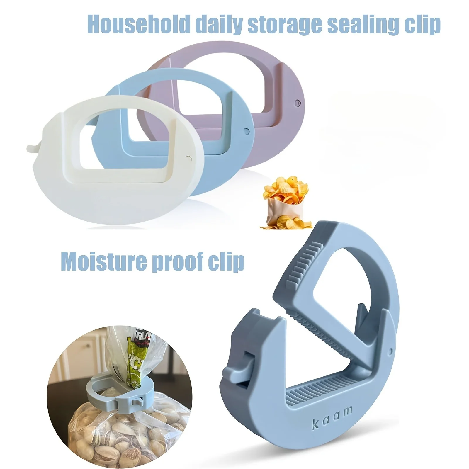 Food Storage Food Safety - Multifunctionele voedselverzegelclips Magnetische veiligheidsclip Huisvochtbestendige plastic