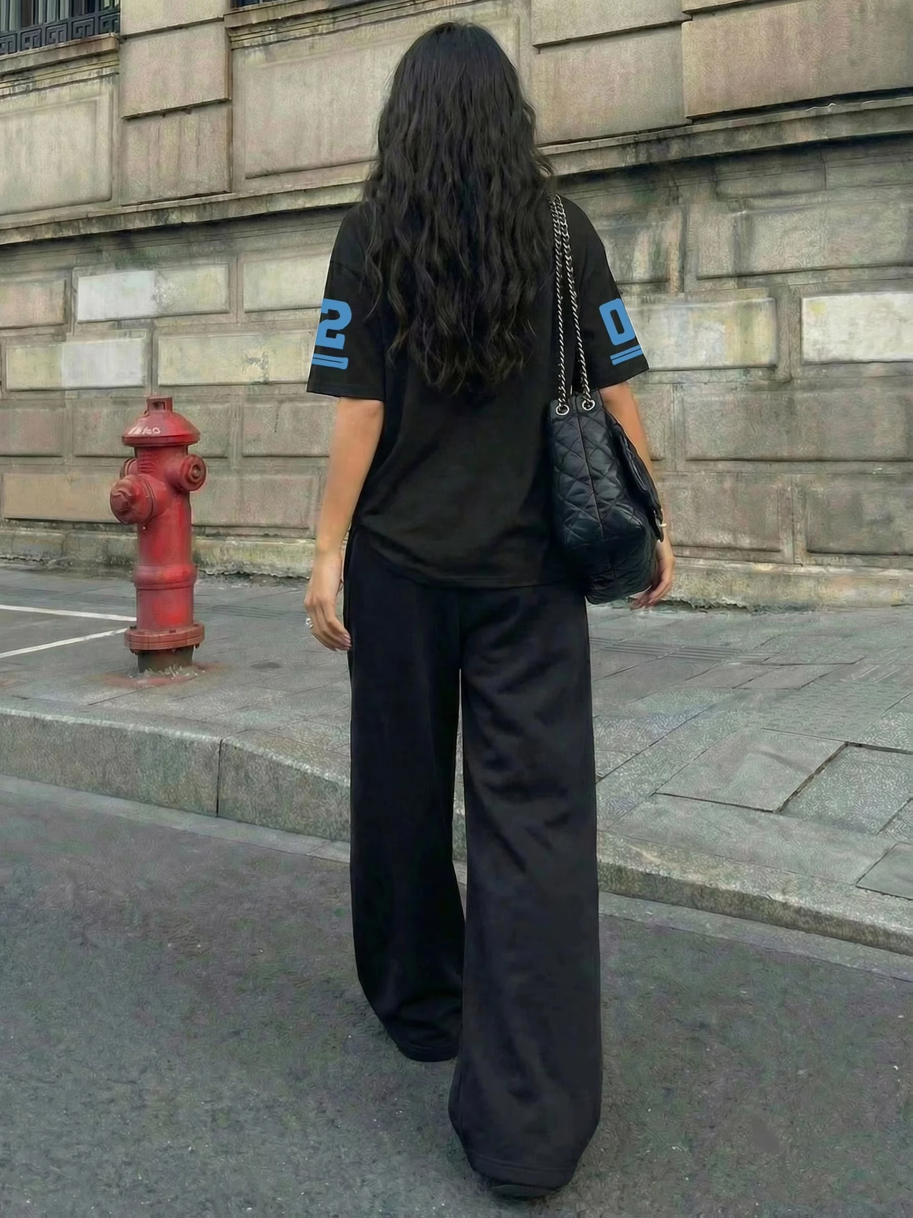 Men Women Unisex 3D Cupid Number Printed Quick Dry Hip Hop Trousers, Retro Street Style Sport Pants, Loose Straight Jogger Pants
