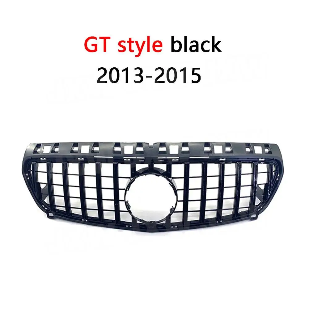 ABS Front Grille Racing Bumper Mesh Frame for Mercedes Benz A class W176 A45 AMG 2013-2019 Sliver Black