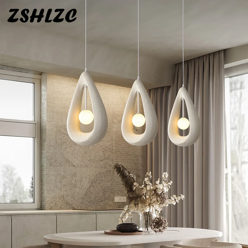 

New Design Led Pendant Light Wabi Sabi Hanging Chandeliers Pendant Lamp For Dining room Kitchen Resturant Living room Luminaires