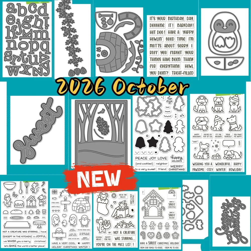 Beach Boos 2026 NEU Metall-Stanzformen und transparente Stempel, Schneidformen, Stanzmesser, Stanzwerkzeuge für Scrapbooking, Papierbasteln, Schablonen