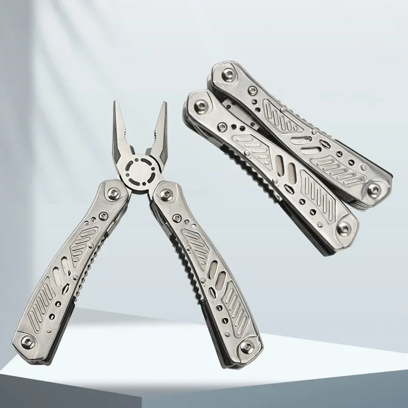 

Stainless Steel Multi Tool Folding Pliers Convenient Outdoor Car Maintenance Combination Small Tool Household Essential