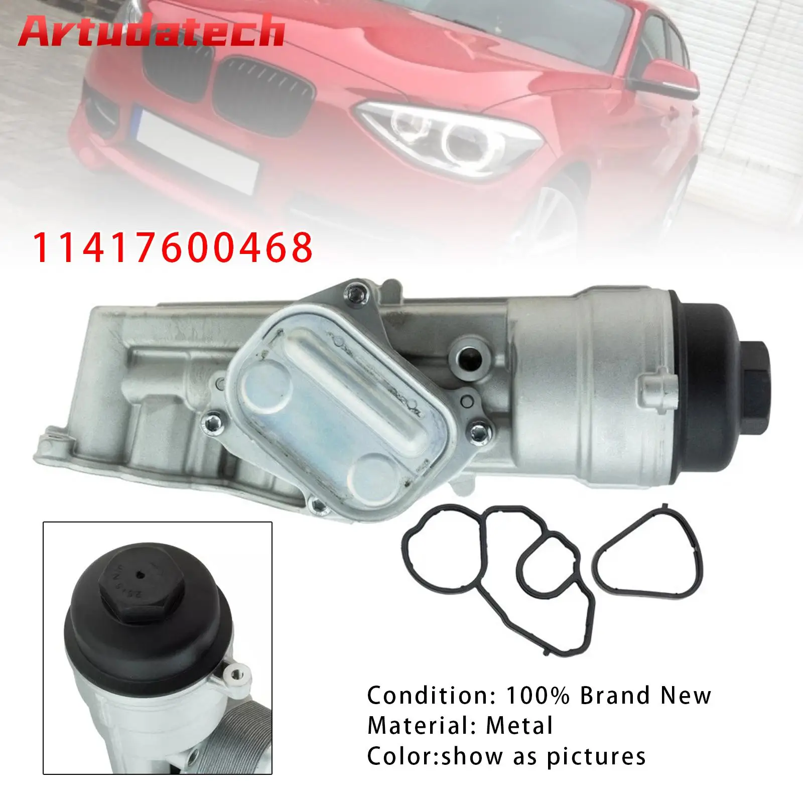 

Artudatech 11417600468 Engine Oil Cooler Filter Housing For BMW F20 F21 F30
