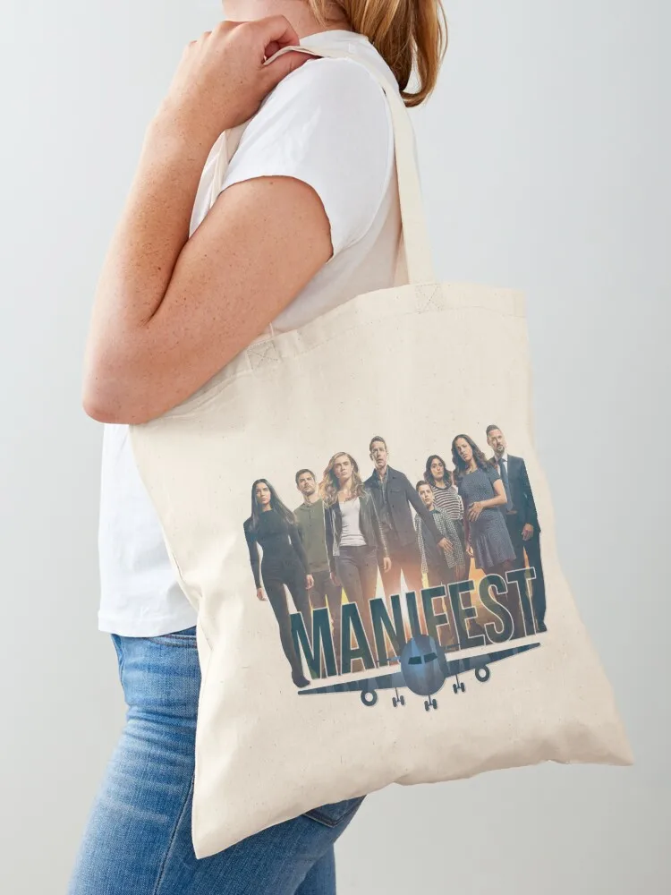 

Manifest Characters Logo And Poster Design Classic Tote Bag Eco bag Woman shopper bag reusable shopping bags tote screen