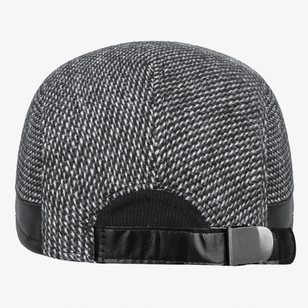 HT4923 béret casquette mâle automne hiver chapeau réglable Ivy casquette plate papa père artiste peintre chapeau oreillette casquette grand-père hommes béret