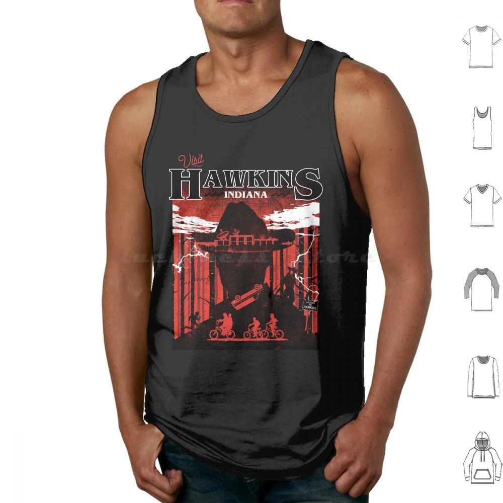 Strange Travel Tank Tops Print Cotton Eleven 11 Mike Netflix For Son Finn Science Fiction Jim Hopper Lucas Steve