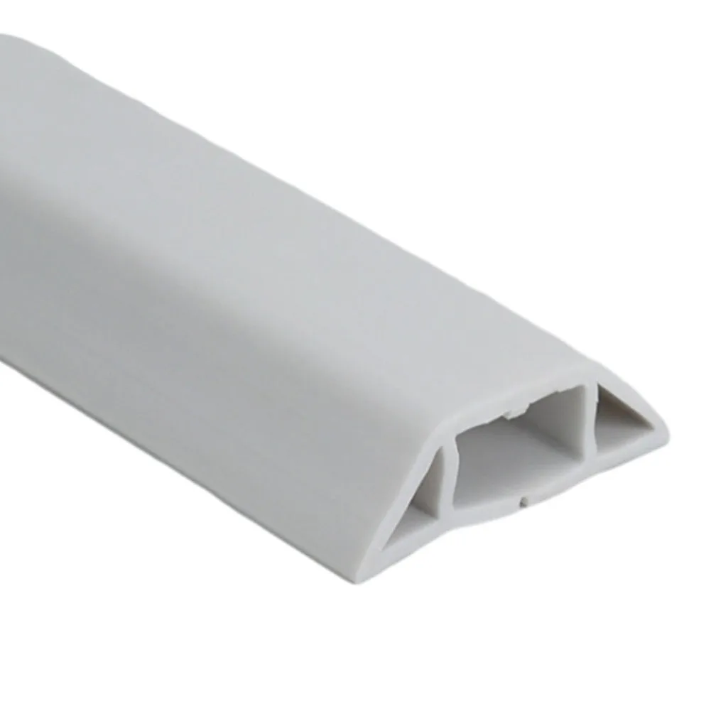 1 Meter Long Cable Manager for Floors with Soft PVC Construction Suitable for Home Office and Commercial Locations