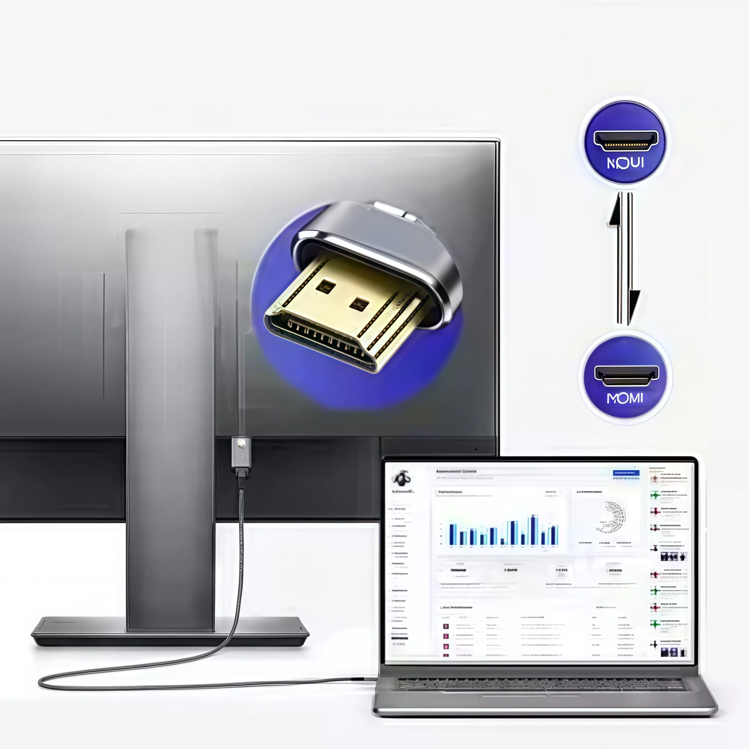HDMI 2.0 Cable 4K HDR High Speed with Ethernet - 3D/ARC/PS5/PS4/Xbox/Fire TV/Blu-ray Player Compatible image 2