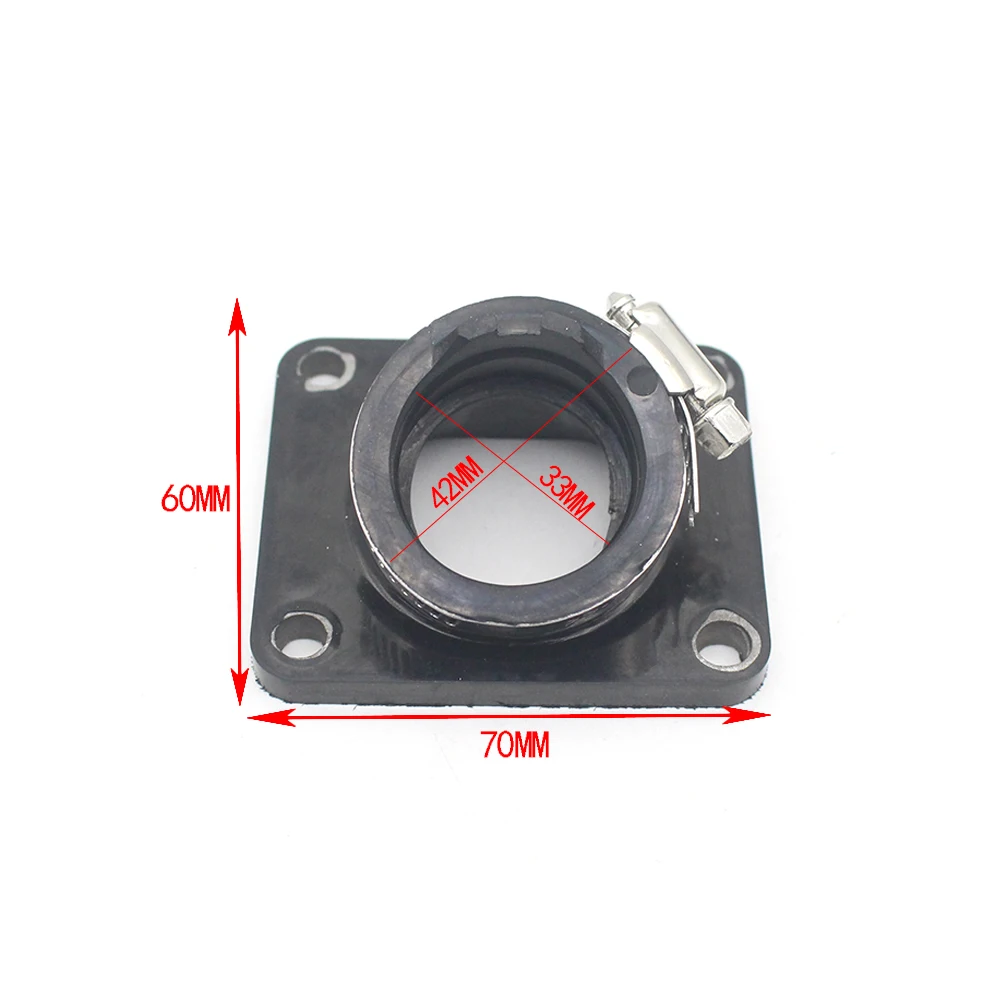 Imagem -06 - Motocicleta Carburador Interface Ingestão Manifold para Yamaha Ag100 Dt100 Dt125 Mx100 Rt100