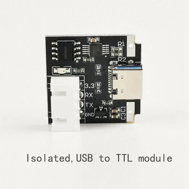 USB-C To Serial Port UART Board Module Isolated USB To TTL Module 3.3V TYPE-C Download Cable Upgrade Brush Industrial