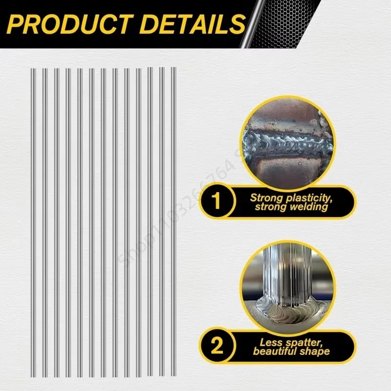 5/10Pcs Low Temperature Melt Aluminum Welding Rods Weld Bars 1.6/2.0mm Rod Solder Cored Wire for Aluminum and Tin Repair Tools