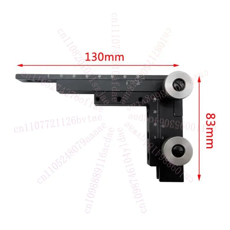Metal Aluminum Alloy Microscope Moving Stage X/Y Axis Adjustable Precision Micrometer Slide with Scale for Laboratory Use