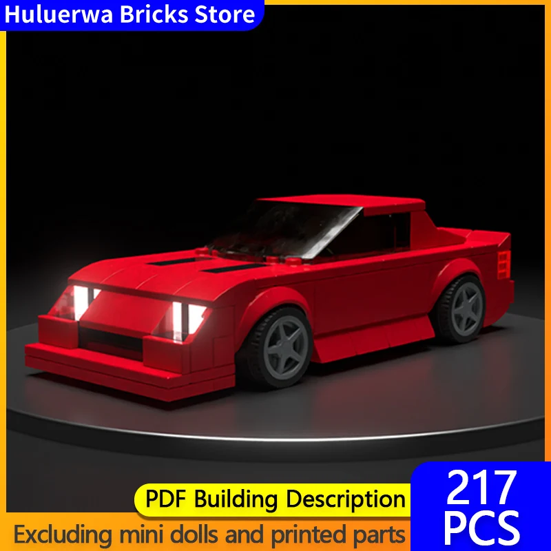 

Модель скоростного гоночного автомобиля MOC, строительные кирпичи IROC-Z Camaro Hypercar, модульная технология, подарки, праздник, сборка, детские игрушки, костюм