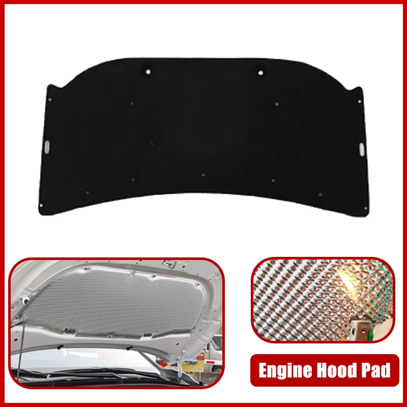 

1x Car Engine Hood Pad Heat Insulation Cotton Fireproof Sound Accessories For Toyota Camry XV70 Daihatsu Altis Hybrid 2018-2024