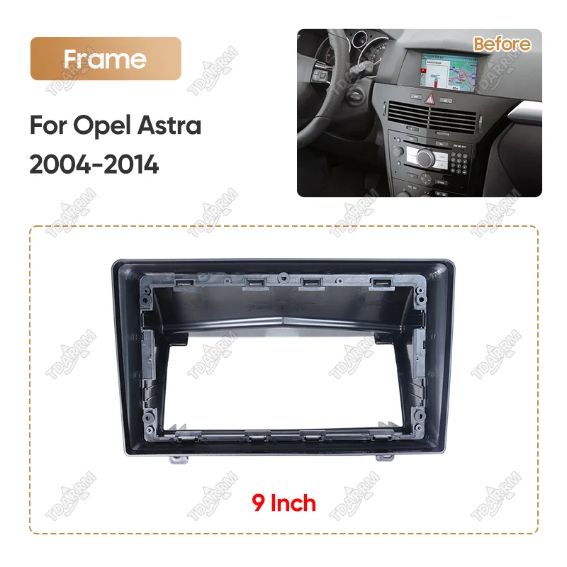 For 2006 OPEL ASTRA 9INCH Car Radio Android Stereo Audio Screen Multimedia Video Player Navigation Harness Frame