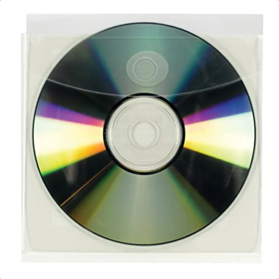 

SelfAdhesive Poly Pocket CD DVD Size Resealable Security Flap Clear 10 per Pack 68144