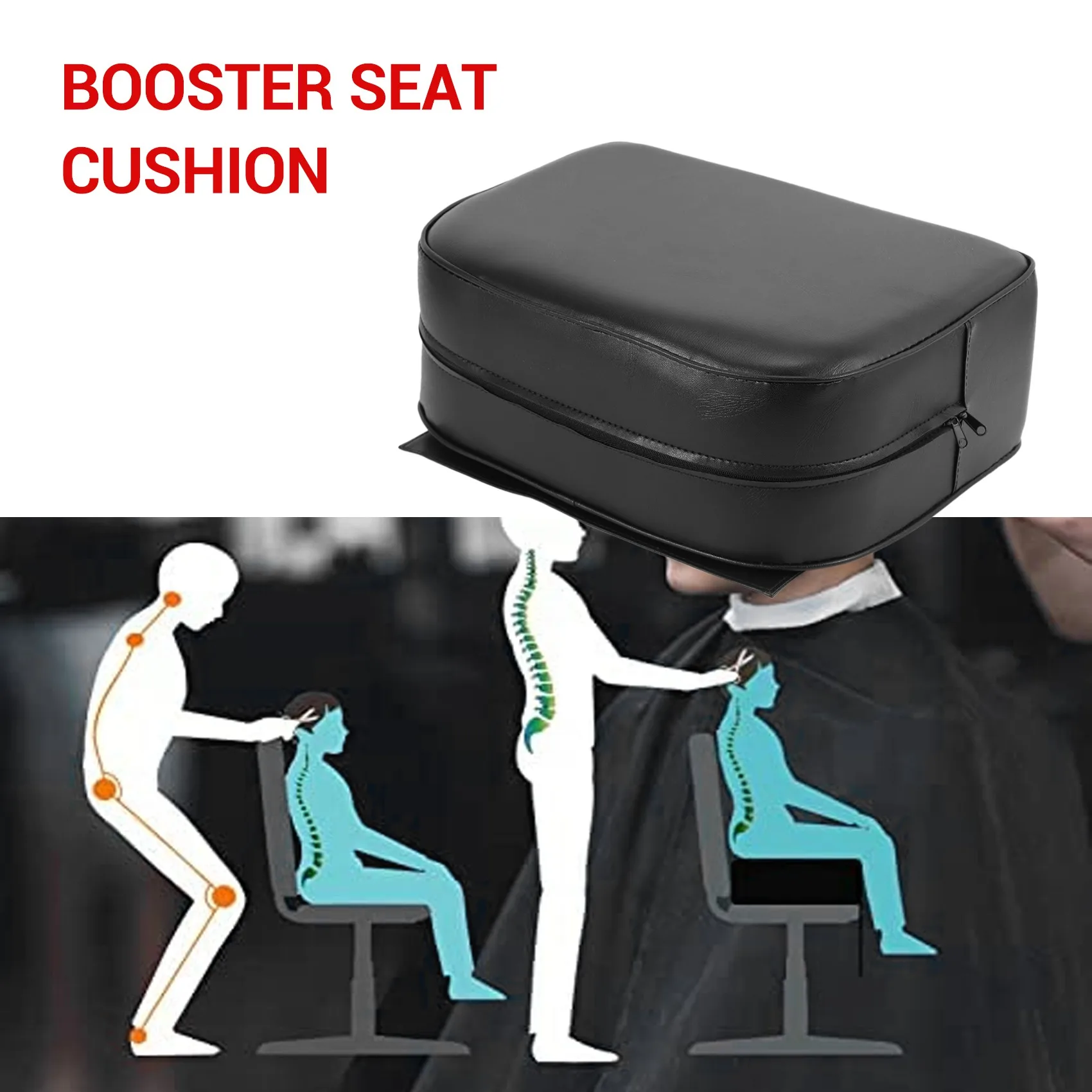 ขอแนะนําปรับเก้าอี้ตัดผมเด็ก Booster เบาะรองนั่งร้านทําผมตัดจัดแต่งทรงผมเล็บแชมพูสปาความงาม Equ