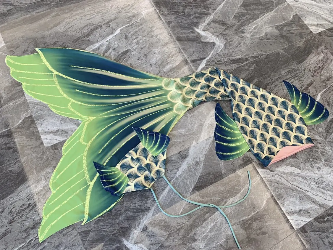 

Tailored Mermaid Big Tail Swimsuit Aquarium Mermaid Underwater Performance Suit Adult Aquarium Training Fish Tail