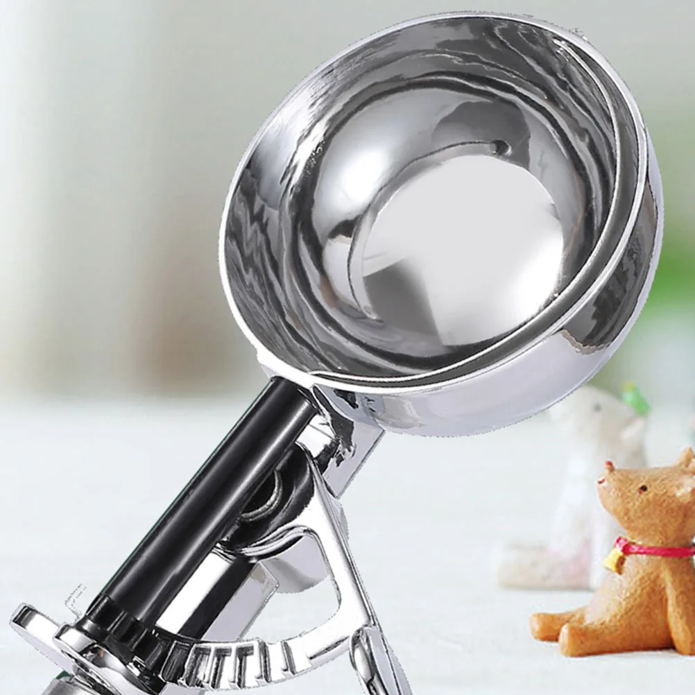 Cuchara para helado de aleación de Zinc, utensilio de cocina multifuncional plateado, excavadora de frutas, cuchara para postre, vajilla para el hogar, herramienta de cocina