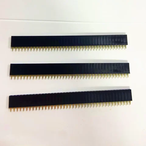 10PCS Pitch 2.54mm 40 Pin Straight Female Single Row Pin Header Strip PCB Connector