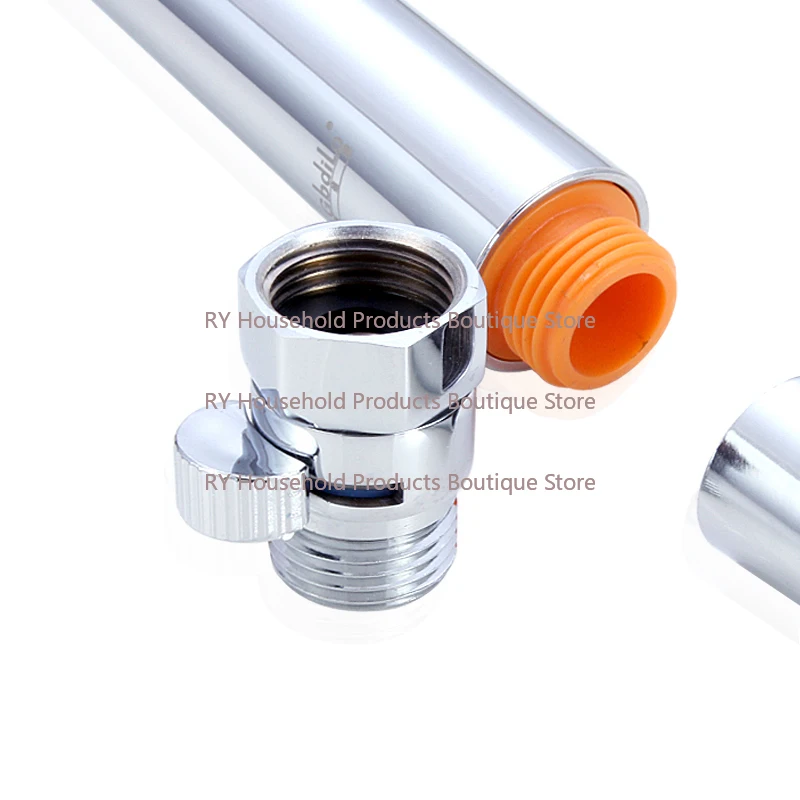 All Copper 4 Points Inner and Outer Wire To Wire Straight-through Valve Shower Shower Head Quick Switch Throttle Switch Valve