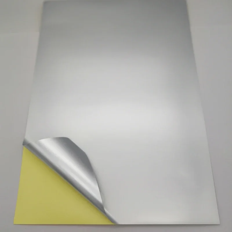 High Quality Scratch Resistant Waterproof Oil-proof 50micron Thickness a4 Matte Blank Silver PET Sticker Label for Laser Printer