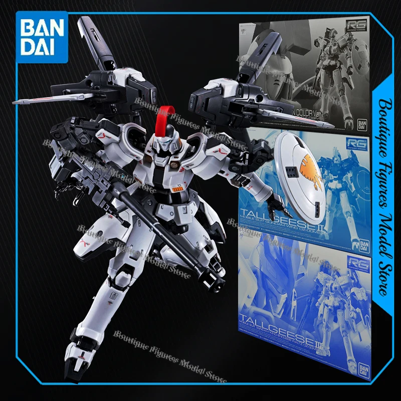 Bandai Original Gundam RG OZ-00MS TALLGEESE 2 3 TV ANIMACIÓN COLOR acción Anime figuras montaje modelo colección regalo niños Juguetes