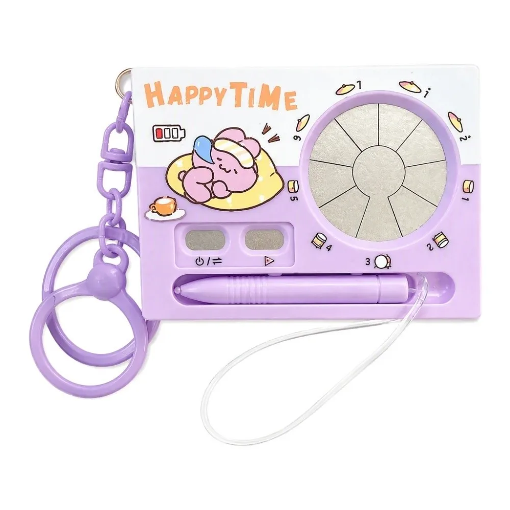 Compact Portable Size Music Instrument Keychain Lightweight Drop-Resistant Sound Fidget Pendant Fine Polishing