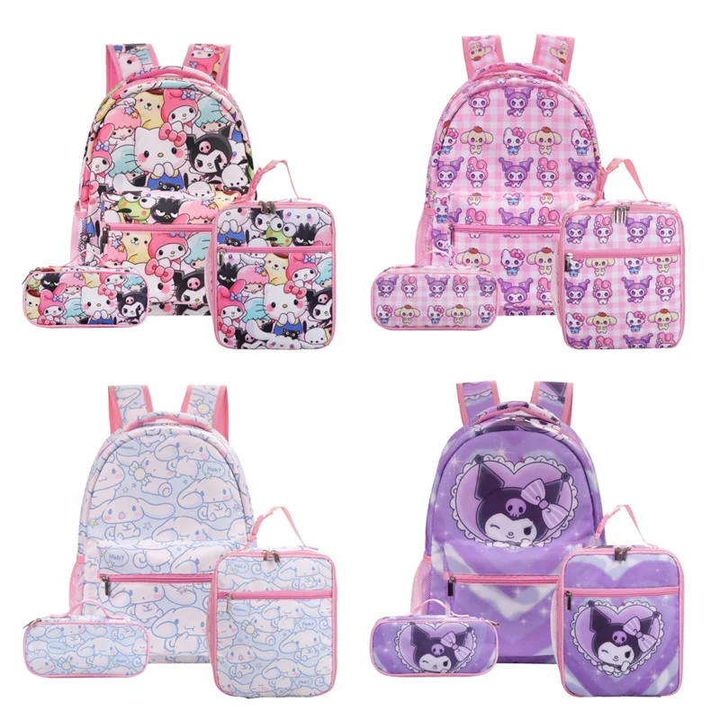 

Sanrio KTCat School Backpack Kuromi Cinnamoroll Childrens Schoolbag Primary School Student Spine Protection Burden Reduction