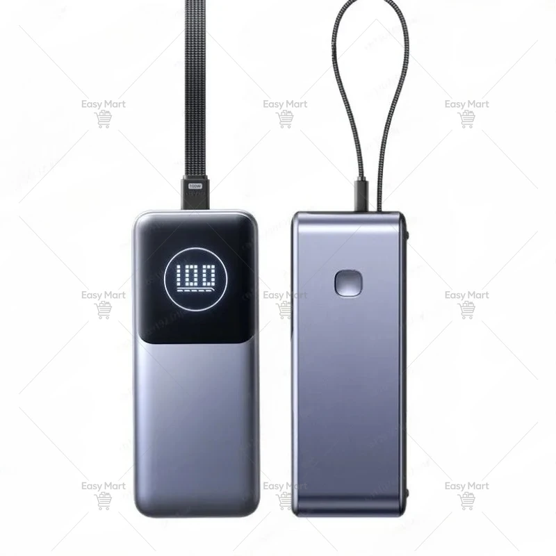200W PD3.1 Power Bank 25000mAh with TFT Color Screen, 100W Fast Charging for Laptop and Phone, Portable Power Bank