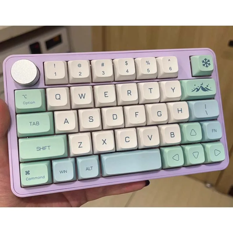 MK40 Gaming Mechanical Keyboard Customizable Macro Programming 38keys 2.4G+BT+Wired Keyboard Office E-Sports One-Hand Keyboard