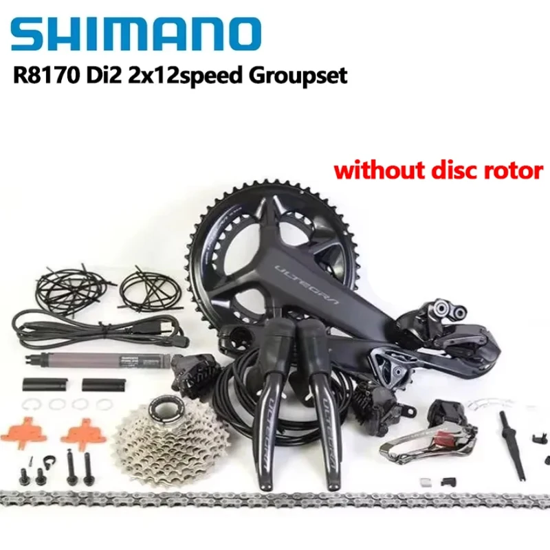 Shimano R8170 Di2 2x12s Groupset ULTEGRA R8100 Crankset 11-30T 11-34T Cassette FD RD R8150 Derailleur For Road Bike Groupset