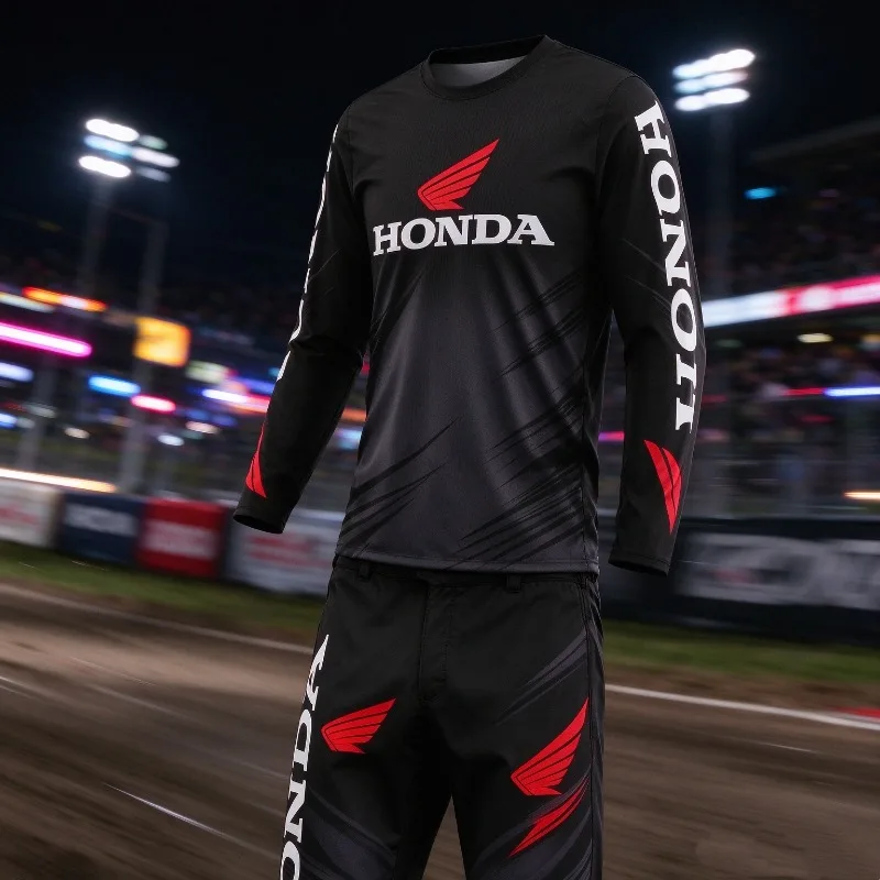 Playera Motociclista Biker Fast Drying Breathable Long Sleeved Suit Riding T-shirt Tops for Men and Women