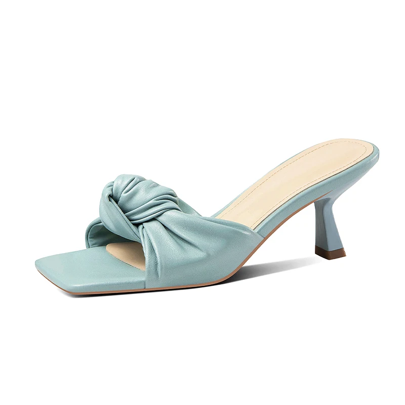 

Women's Summer Shoes New Trend Bowtie Sandals Elegant Slipper High Heel Open Toe Pumps Women's Shoes Outer Wear Sandals