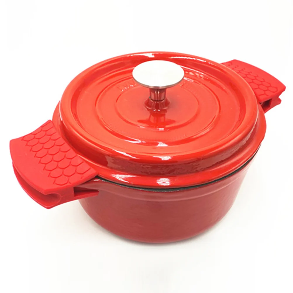 

1Pair Wear-Resistant Silicone Pot Holders Safety Grip for Hot Handles in Kitchen S Silicone Pan Handle Cover Pan Handle Cover