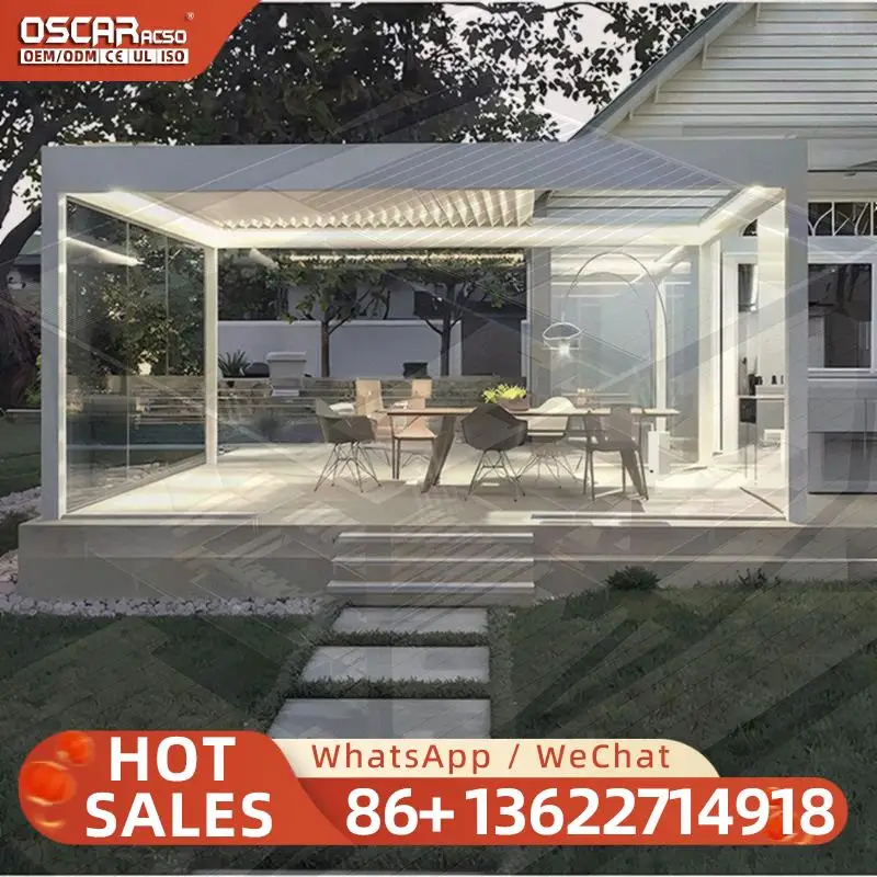 Automatic Outdoor Winter Policarbonate Pergola for Garden Patio Backyard pergola
