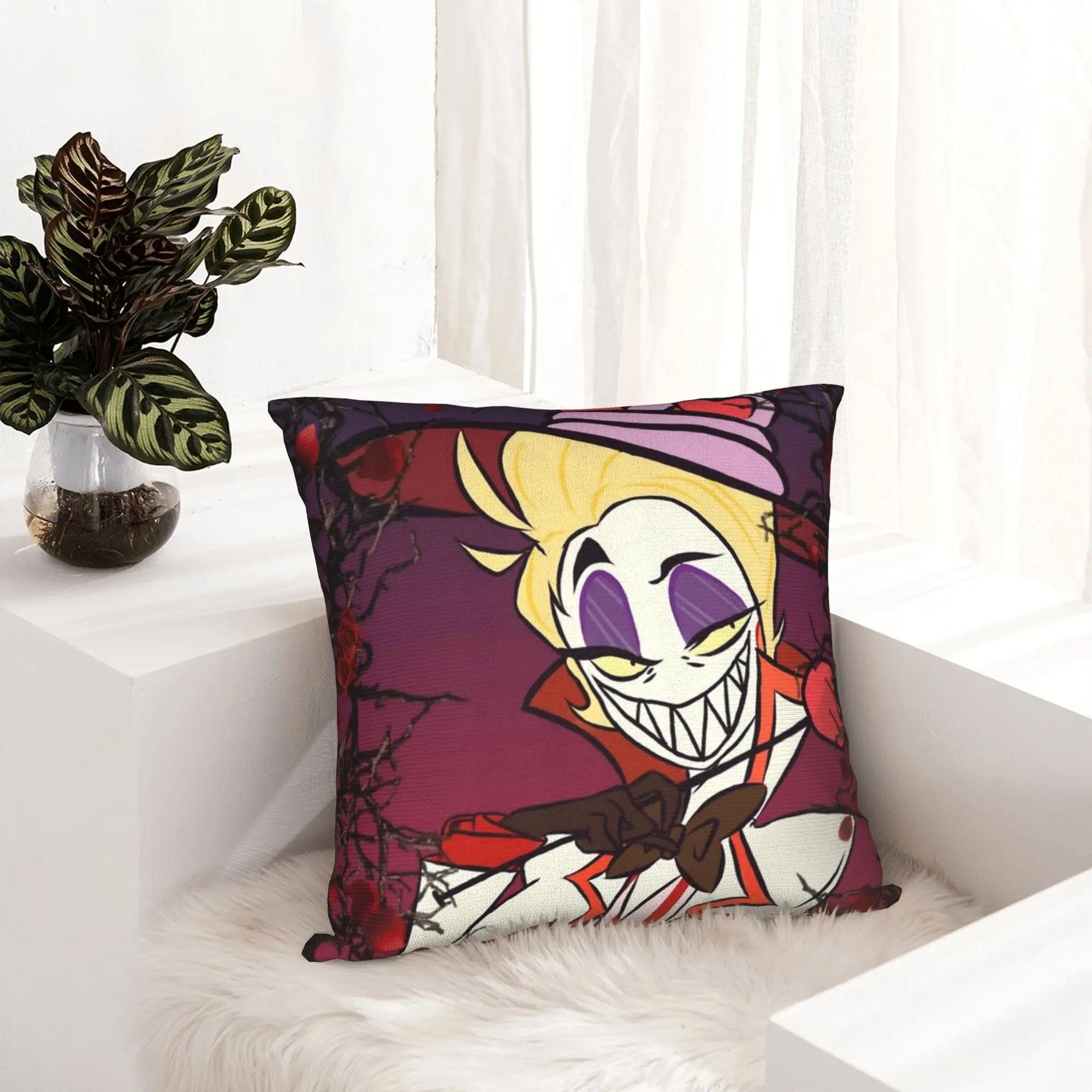 Lucifer Hazbins Hotels Pillowcase Printing Cushion Cover Decor  Pillow Case Cover Home Square