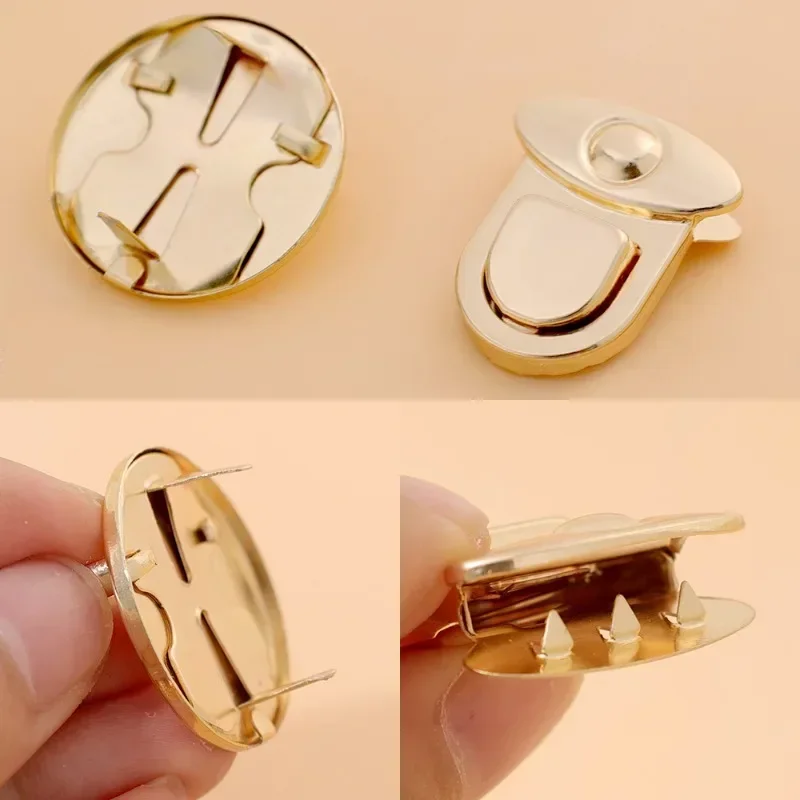 1-10Pcs/Set Button Clasp Catch Purse Thumb Purse Buckle Fasteners Wallet Duck Tongue Buckle Purse Metal Clasp DIY Making Craft