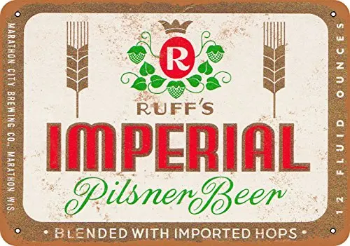 1pcs,Metal Sign - Ruff's Imperial Pilsner Beer - Vintage Look