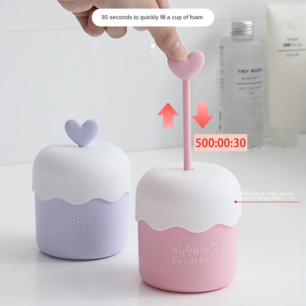 Detergente per il viso Schiuma Maker Strumento portatile per la pulizia dello schiuma Semplice doccia Bagno Shampoo Bubble Maker per strumento per la pulizia del viso riutilizzabile